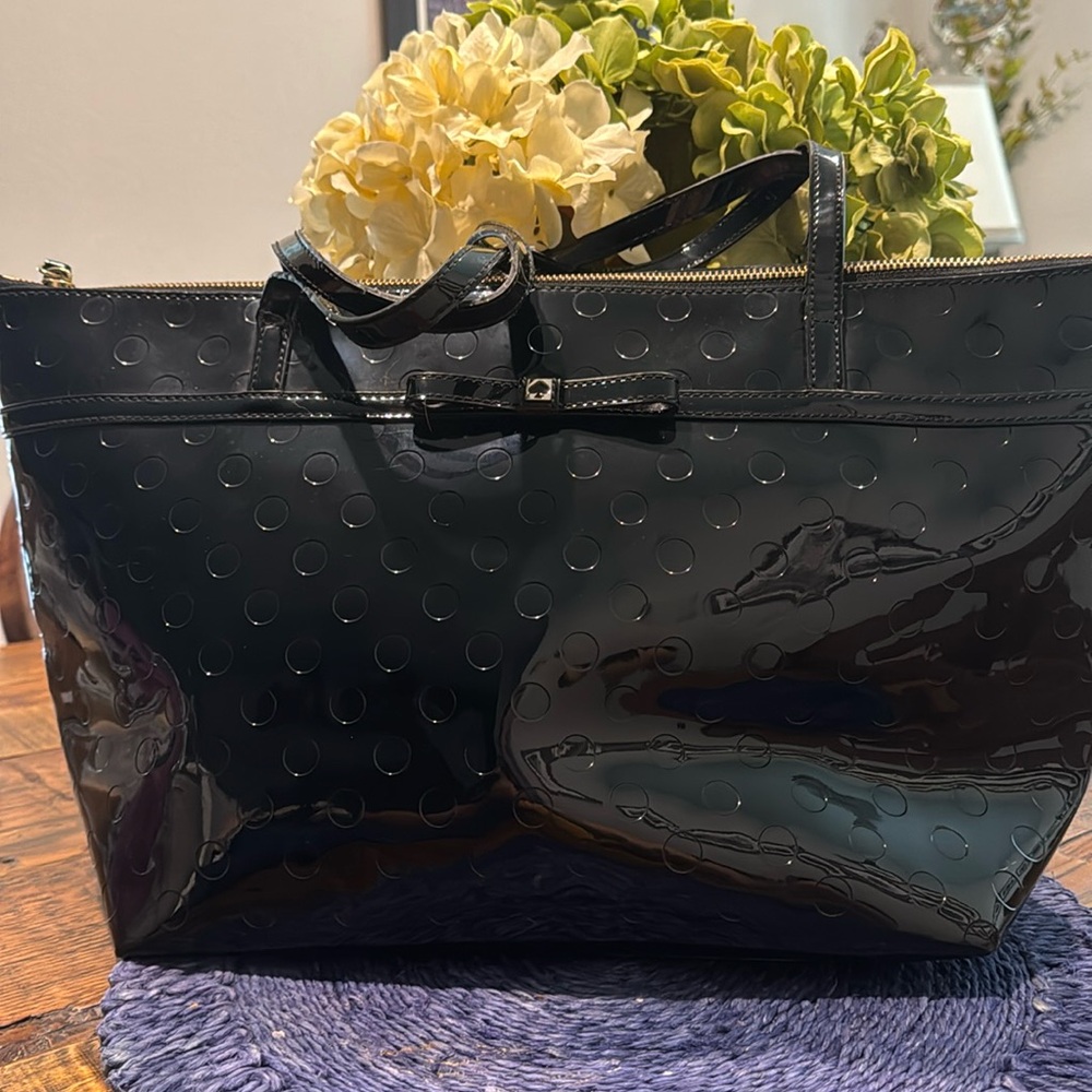 Kate Spade Black patent tote